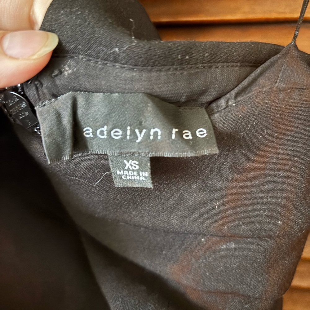 Adelyn Rae Black Cross-Neck Dress - Picture 3 of 3